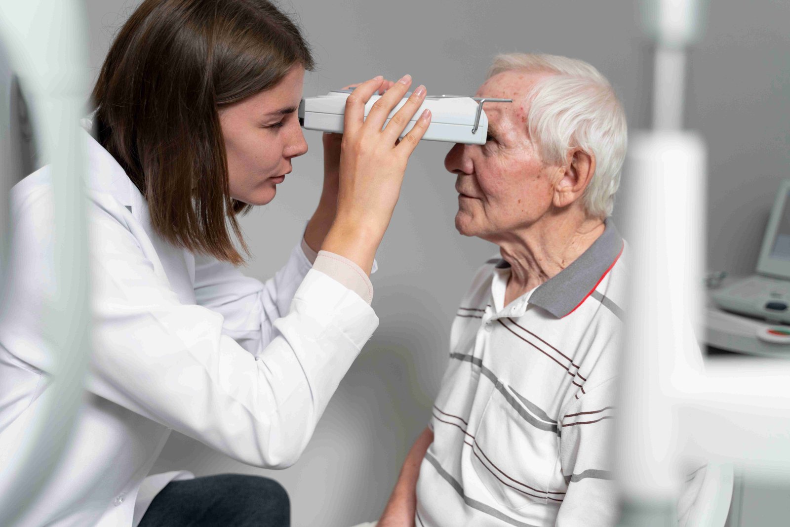 man having eye sight check 11zon